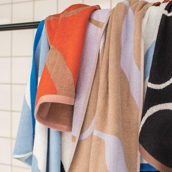 Prosoape negre-albe 2 buc. din bumbac organic 50x90 cm Nova Arte – Mette Ditmer Denmark-image-3