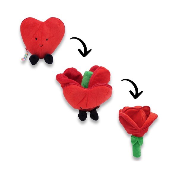 Jucărie de pluș Flipetz 2in1 Heart – Les Deglingos
