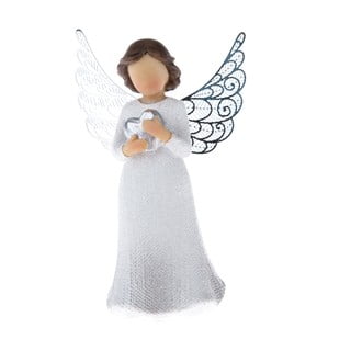 Statuetă de înger Dakls Heart, înălțime 12 cm