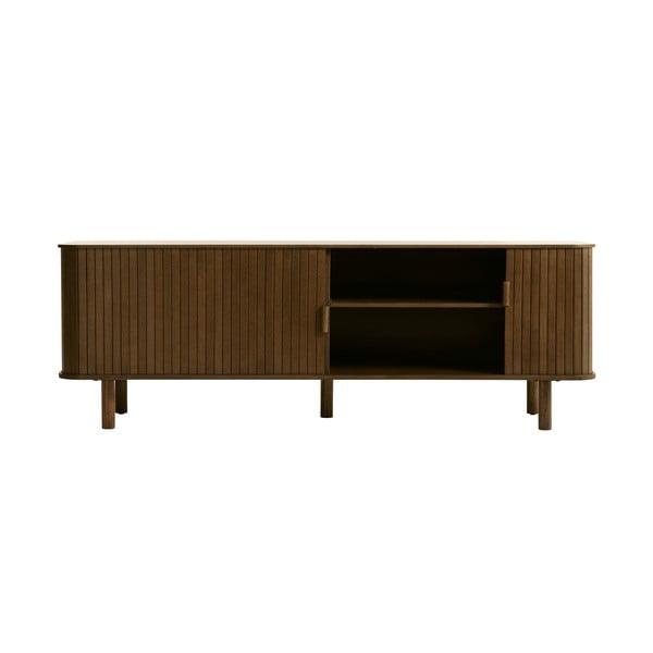 Masă TV maro cu aspect de lemn de stejar 56x160 cm Cavo – Unique Furniture-image-1