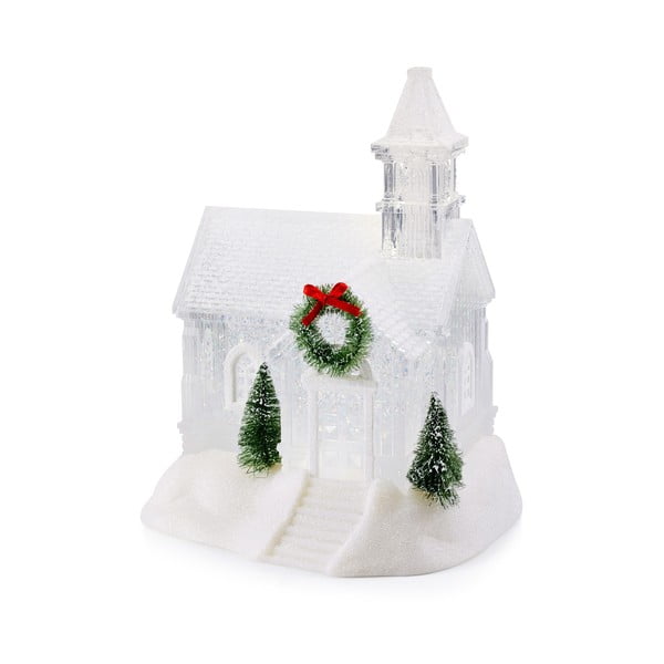 Decorațiune luminoasă albă  cu model de Crăciun Chapelle – Markslöjd