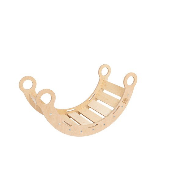 Leagăn în culoare naturală din lemn de pin 39x75x38 cm Montessori – Meowbaby