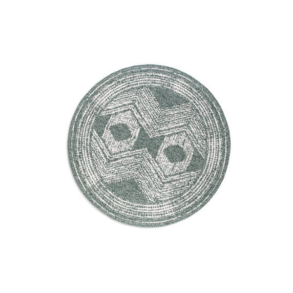 Covor de exterior verde/crem rotund ø 140 cm Gemini – Elle Decoration-image-2