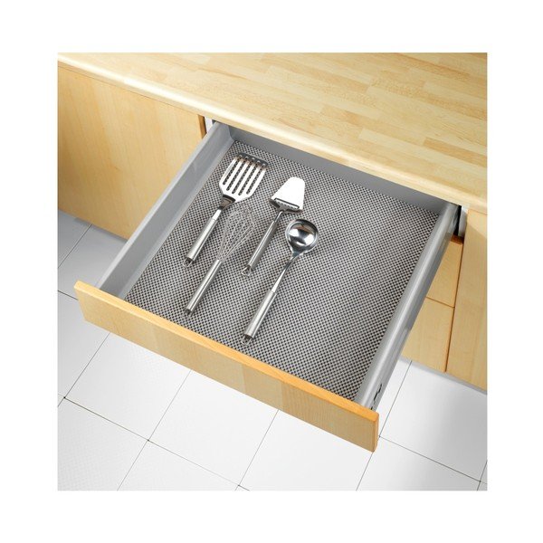 Suport antiderapant pentru sertare Wenko Anti Slip Mat 380, 150 x 50 cm, gri-image-1