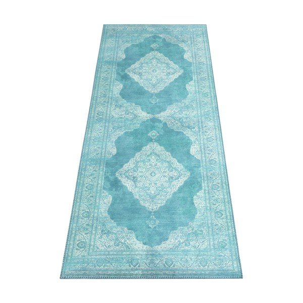 Traversă Nouristan Carme, 80 x 200 cm, turcoaz-image-4
