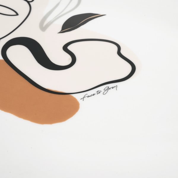 Farfurie din ceramică VDE Tivoli 1996 Face to Grey, 38 x 27,5 cm-image-2