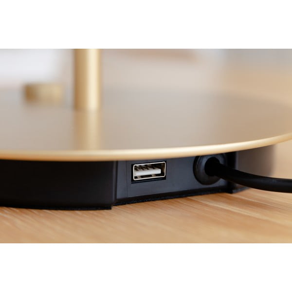 Veioză verde-deschis LED cu intensitate reglabilă cu abajur din metal (înălțime 41,5 cm) Asteria Table – UMAGE-image-4