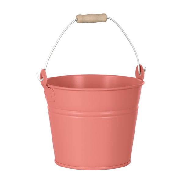 Gălețică decorativă Butlers Zinc Bucket, ⌀ 16 cm, roz coral