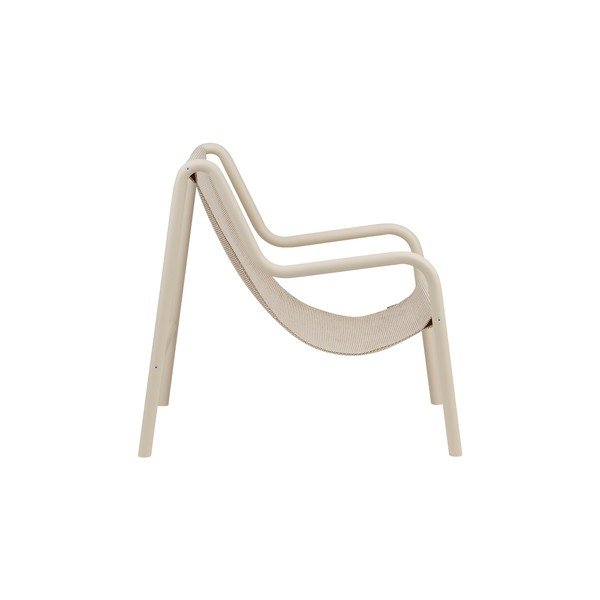 Fotoliu de grădină bej din metal Nokk – noo.ma-image-2