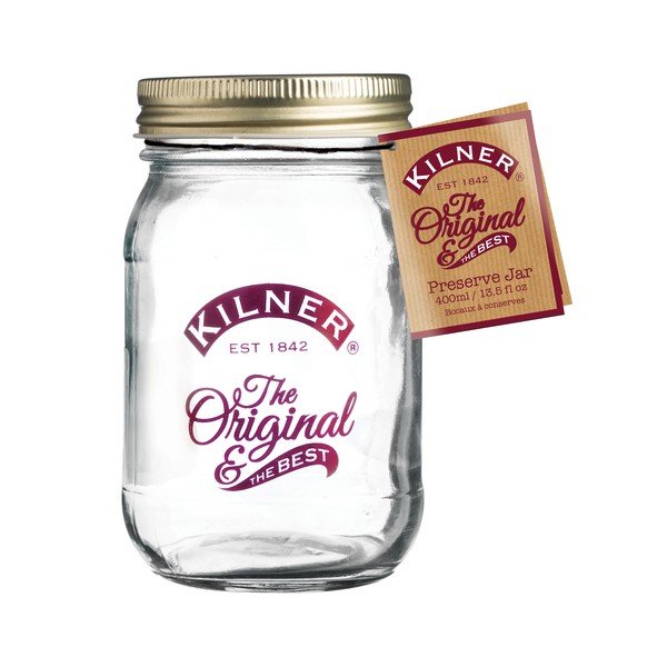 Borcan cu capac filetat Kilner National Red, 0,4 l-image-1