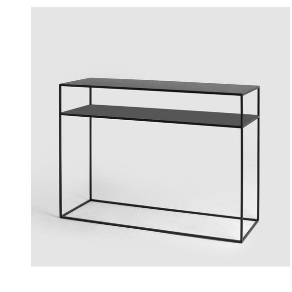 Masă tip consolă Custom Form Tensio, negru-image-4