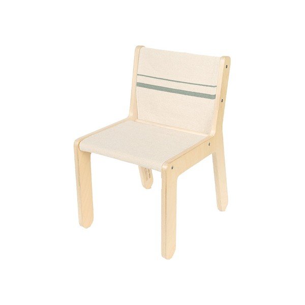 Scaun de copii bej/în culoare naturală Vintage Blue – Lorena Canals