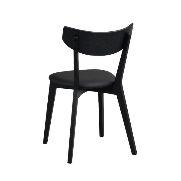 Scaun de dining din lemn de stejar Rowico Ami, negru-image-1