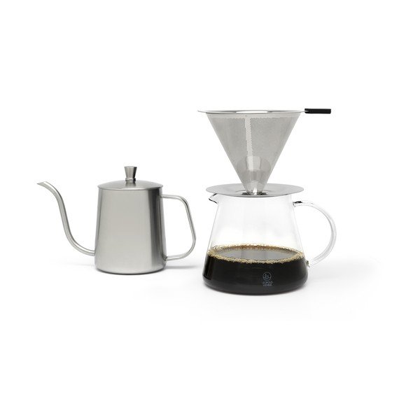 Espressor moka argintiu din oțel inoxidabil 500 ml Slow Coffee – Leopold Vienna