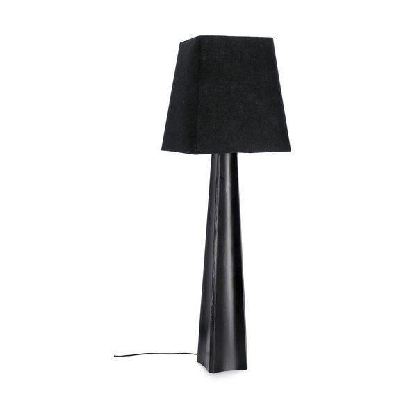 Lampadar negru cu abajur textil (înălțime 151 cm) Tripura – Bizzotto