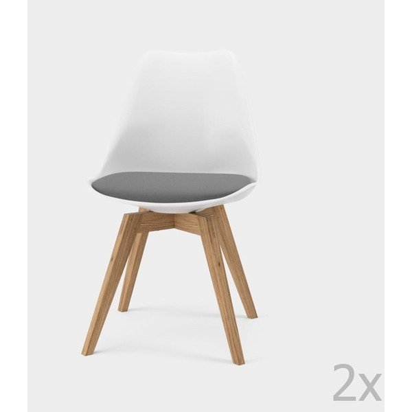 Set 2 scaune de dining Tenzo Bess, gri-image-2