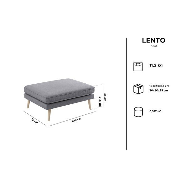 Taburet Kooko Home Lento, gri-image-4