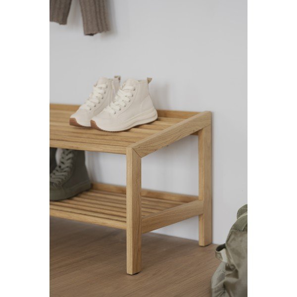 Pantofar în culoare naturală din lemn de stejar Hillmond – Rowico-image-4