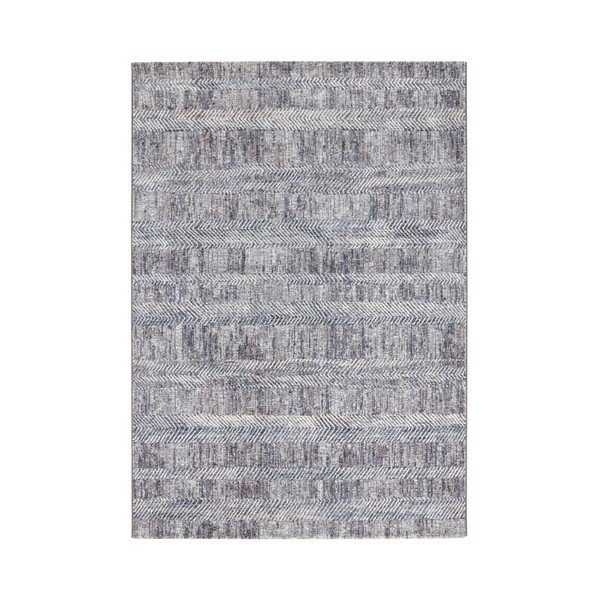 Covor Elle Decoration Arty Gonesse, 80 x 150 cm, albastru - gri