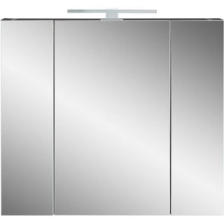 Dulap de baie gri închis cu oglindă 76x71 cm - Germania