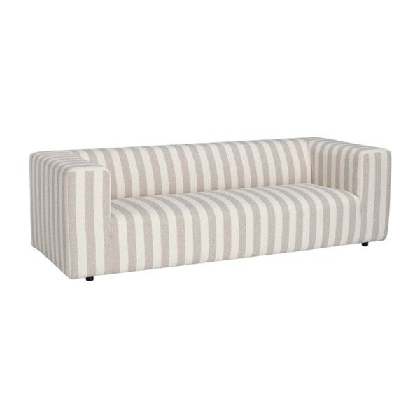 Canapea bej/crem cu tapițerie din chenille 220 cm Lisa – Ellos Home