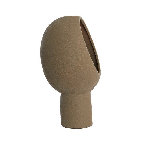 Veioză maro închis cu abajur din ceramică (înălțime 46 cm) Monk – Light & Living-image-3