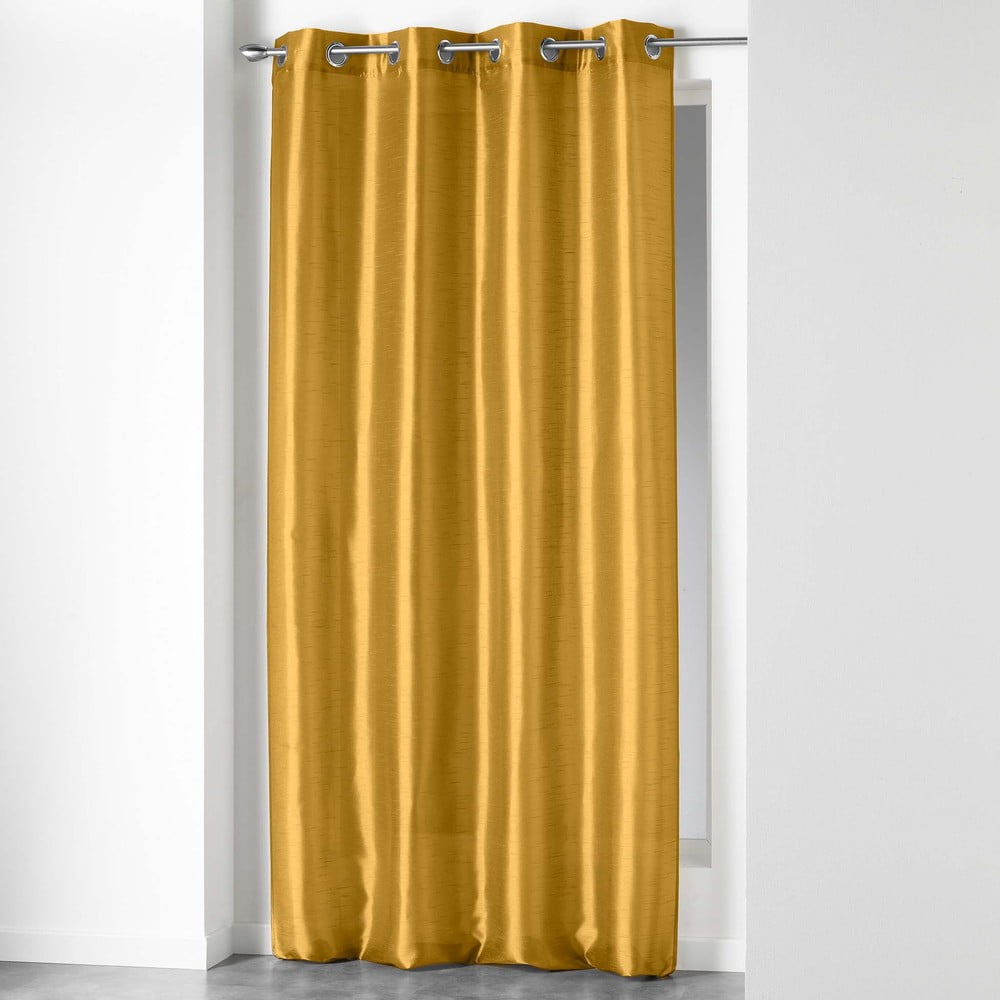 Draperie galbenă din microsatin 140x240 cm Shana – douceur d\'intérieur