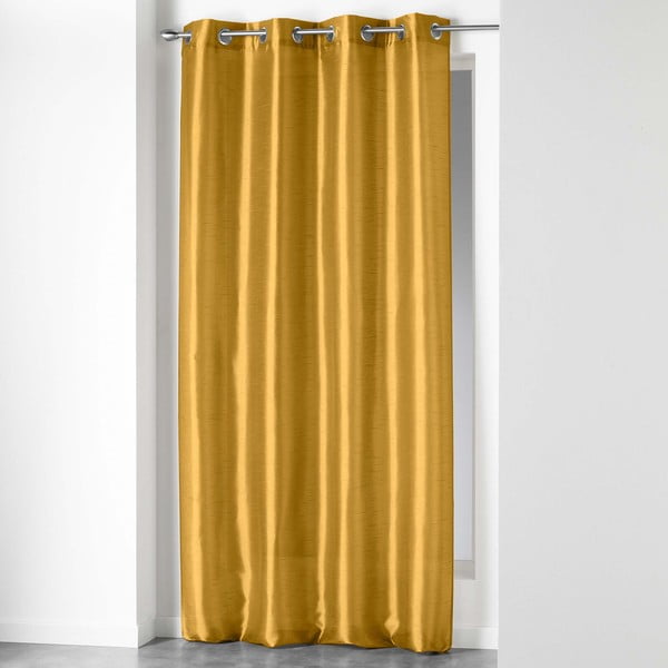Draperie galbenă din microsatin 140x240 cm Shana – douceur d'intérieur
