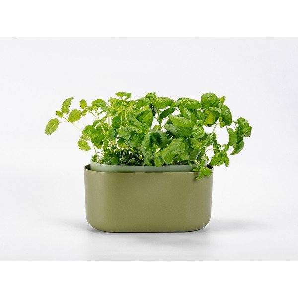 Ghiveci cu auto-udare Plastia Tolita, verde-image-1