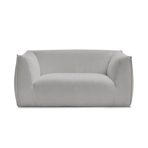 Canapea gri deschis cu tapițerie din țesătură bouclé 170 cm Giorgia – Bobochic Paris