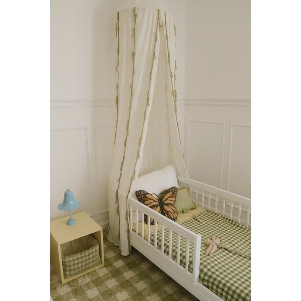 Covor pentru copii verde lavabil/țesut manual din bumbac 90x120 cm Vichy – Lorena Canals-image-3