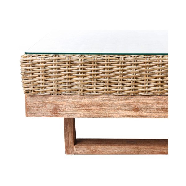 Măsuță de cafea pentru grădină din ratan artificial 80x80 cm Patsy – LDK Garden-image-2