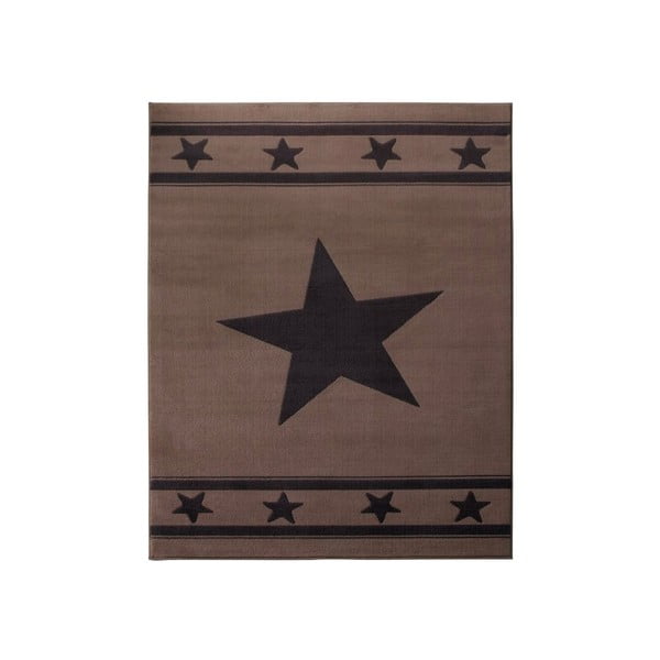 Covor Hanse Home Star, 140 x 200 cm, maro-negru