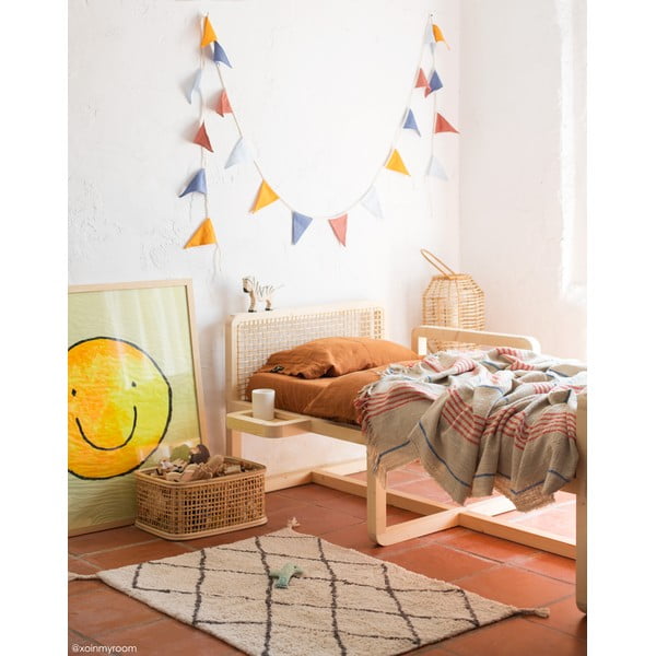 Covor crem lavabil/țesut manual din bumbac 70x100 cm Mini Bereber – Lorena Canals-image-1