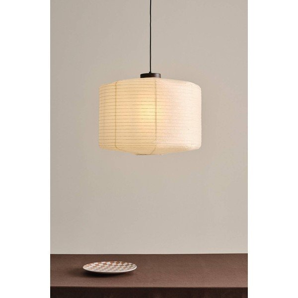 Lustră bej din hârtie ø 60 cm Siv – Jotex-image-1