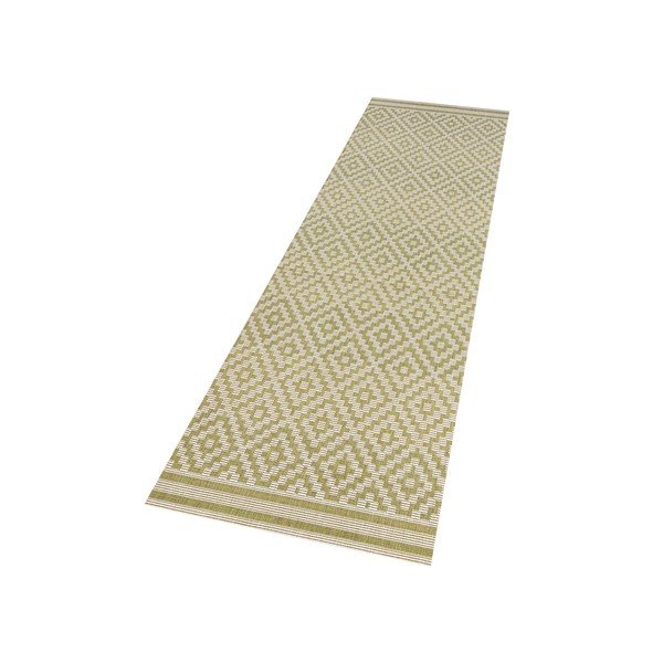 Covor adecvat interior/exterior Bougari Karo, 80 x 200 cm, verde-image-1