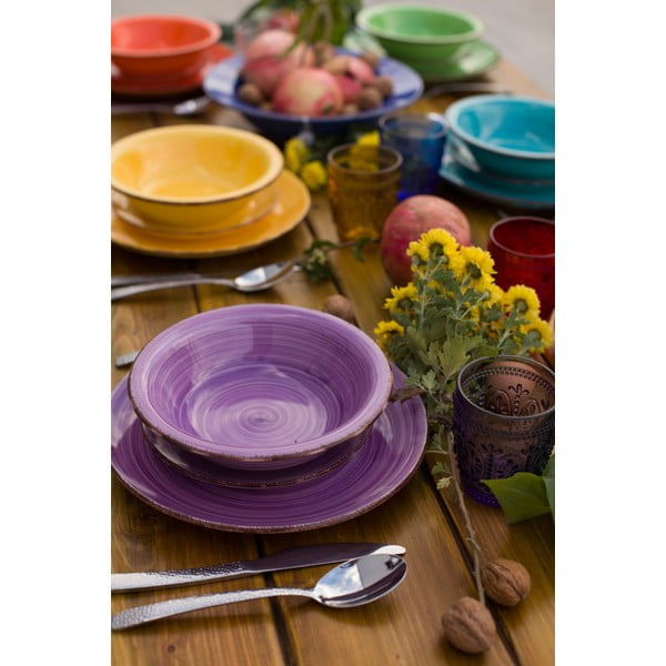 Set 18 farfurii din gresie ceramică VDE Tivoli 1996 Baita-image-2