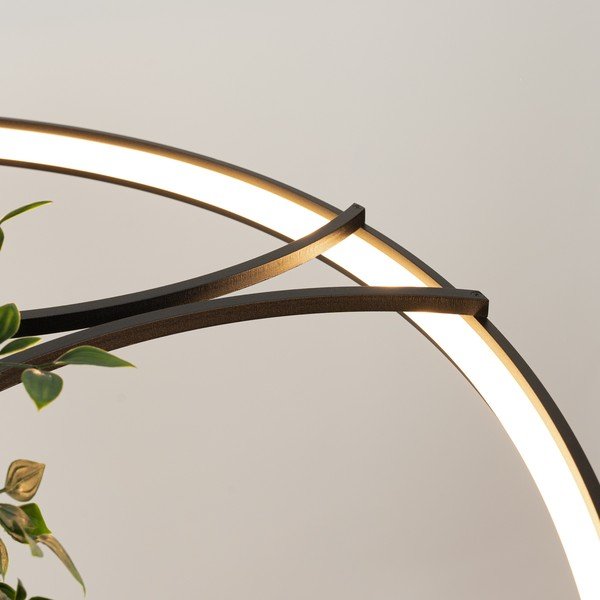 Lustră neagră LED din aluminiu ø 110 cm RIO – Thoro-image-2