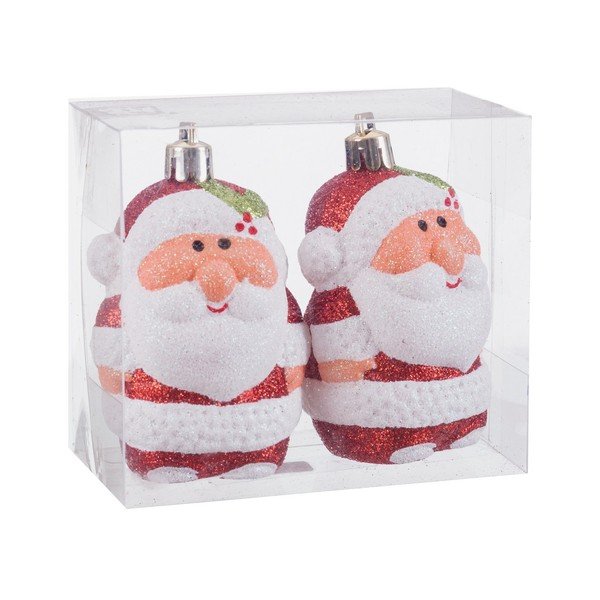 Ornamente de Crăciun 2 buc. ø 5 cm Santa Claus – Casa Selección