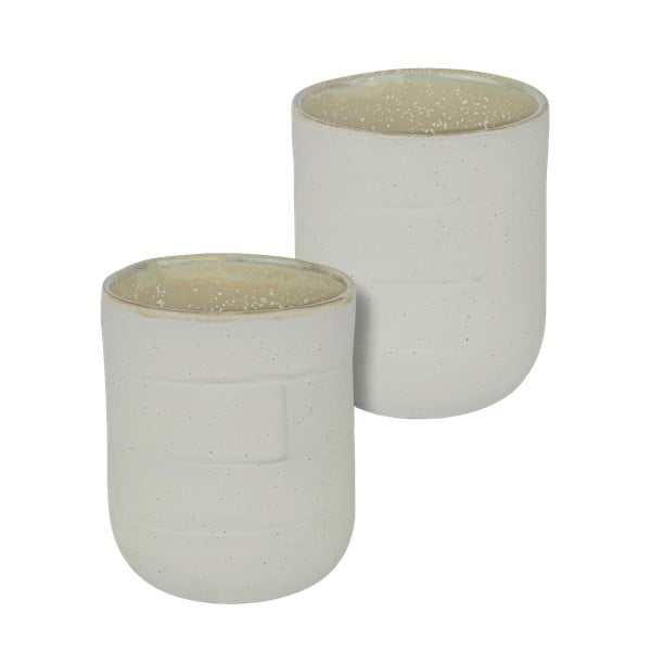 Căni albe/bej 2 buc. din piatră 0.3 l Sand Grain – Mette Ditmer Denmark