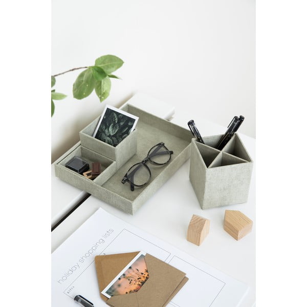 Organizator de birou din 4 piese Bigso Box of Sweden Lena, bej-image-3