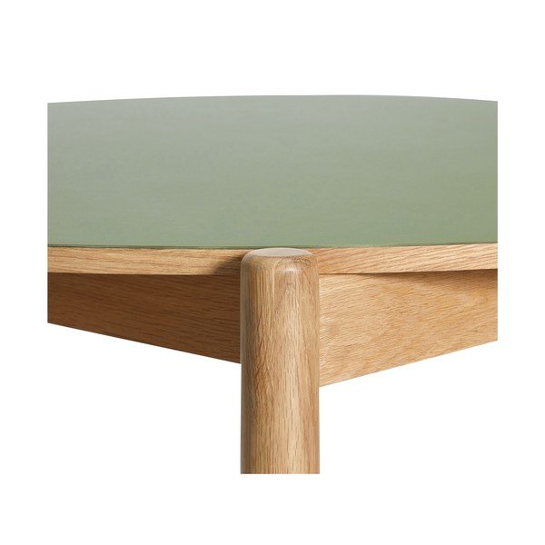 Masă de dining rotundă din lemn de stejar ø 115 cm Oblique – Hübsch-image-3