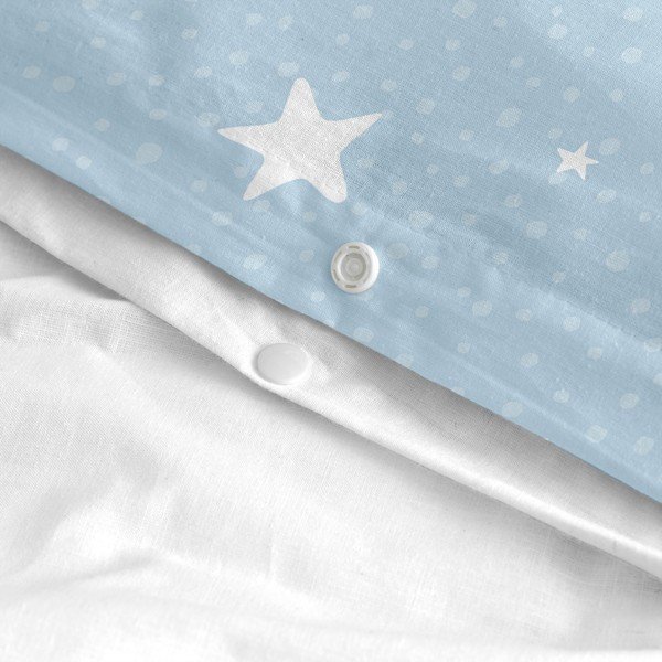 Lenjerie de pat pentru copii din bumbac pentru pat de o persoană 140x200 cm Little star – Happy Friday-image-4