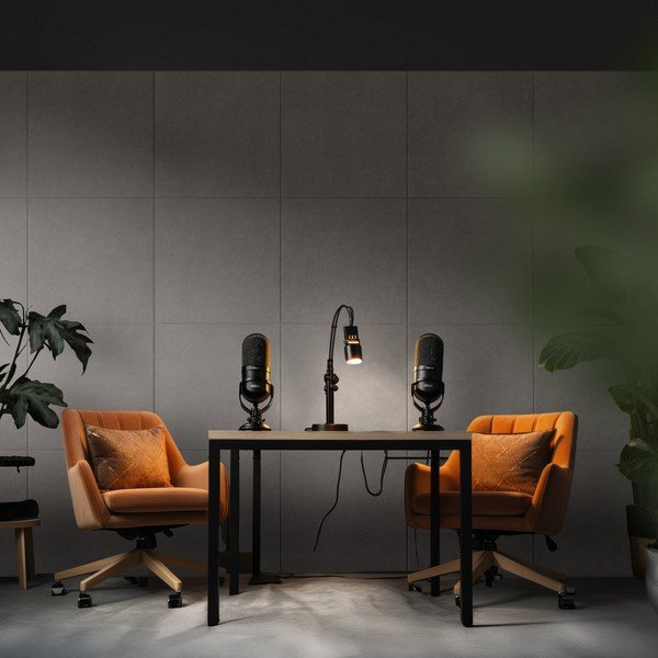 Panouri acustice 2 buc. din material textil 60x60 cm Concrete II – Styler-image-2