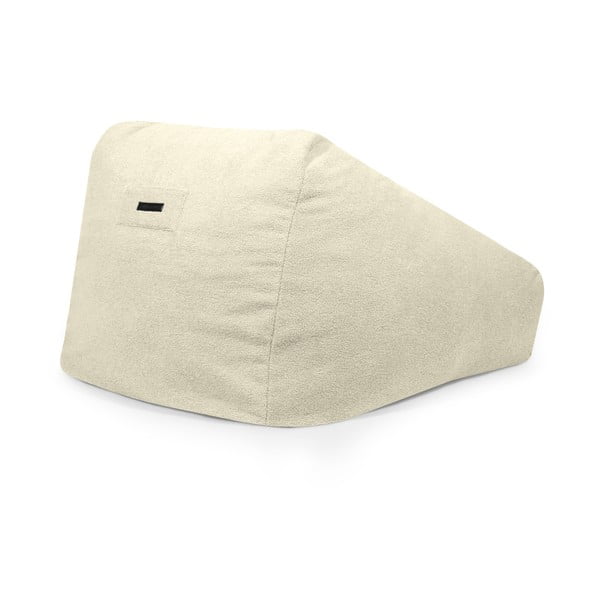 Fotoliu bean bag gri deschis cu tapițerie din țesătură bouclé Sofa Snug – SLOWDOWN-image-3