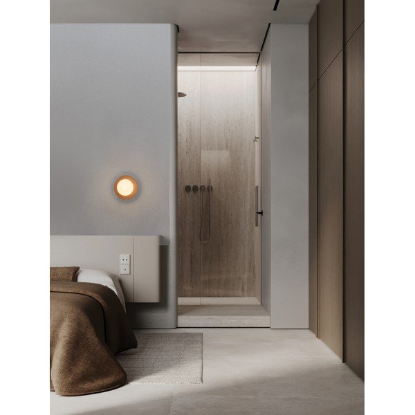Aplică de perete maro deschis din ceramică Orbique – Nova Luce-image-2