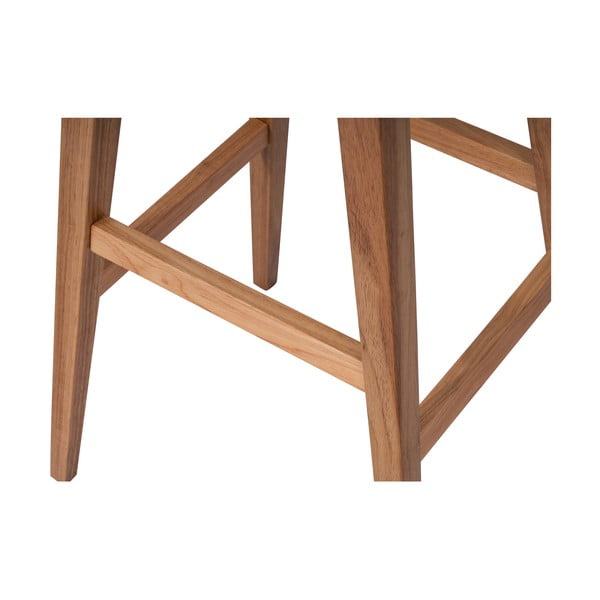 Scaun de bar în culoare naturală din lemn de arbore de cauciuc (înălțime șezut 75 cm) Club – Bonami Essentials-image-4