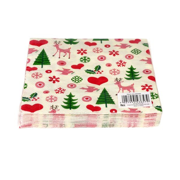 Șervețele 20 buc. 25x25 cm 50s Christmas – Rex London-image-3