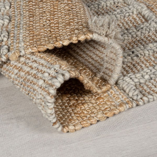 Covor tip traversă gri deschis/în culoare naturală 60x230 cm Medina – Flair Rugs-image-3