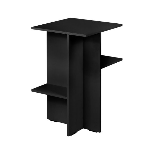 Noptieră neagră cu rafturi Atik – noo.ma-image-2